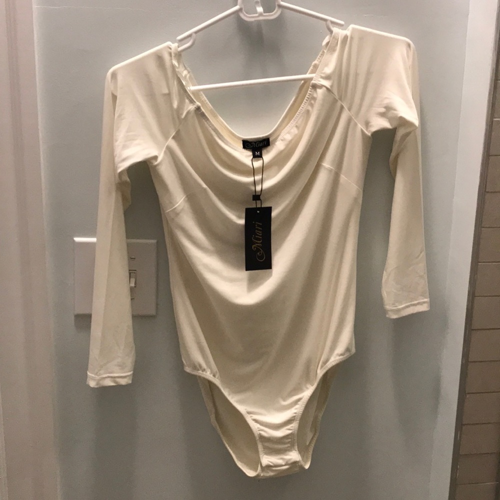 Miari Dance-wear Tessa bodysuit in Ivory